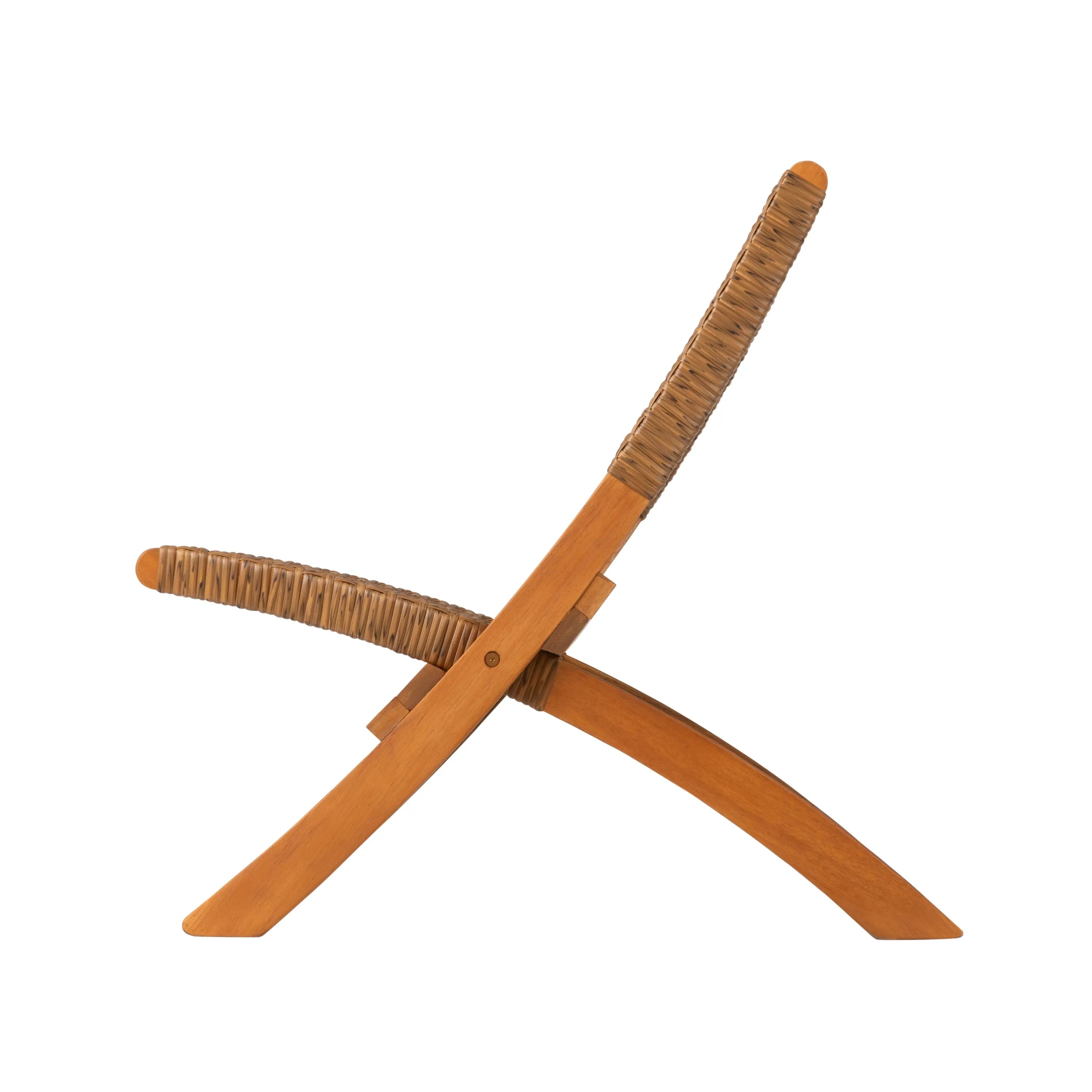 Sava Outdoor Folding Chair with All Weather Wicker Weave