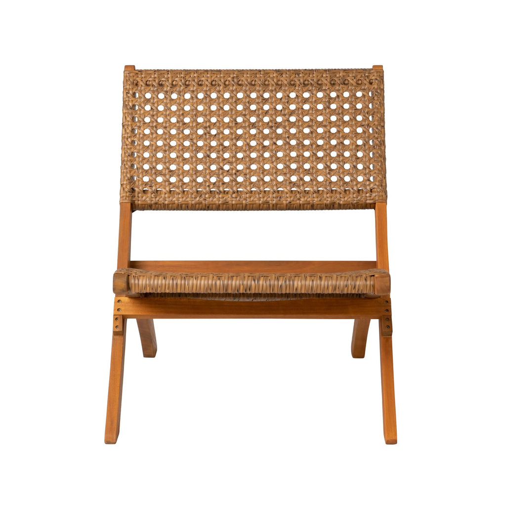 Sava Outdoor Folding Chair with All Weather Wicker Weave