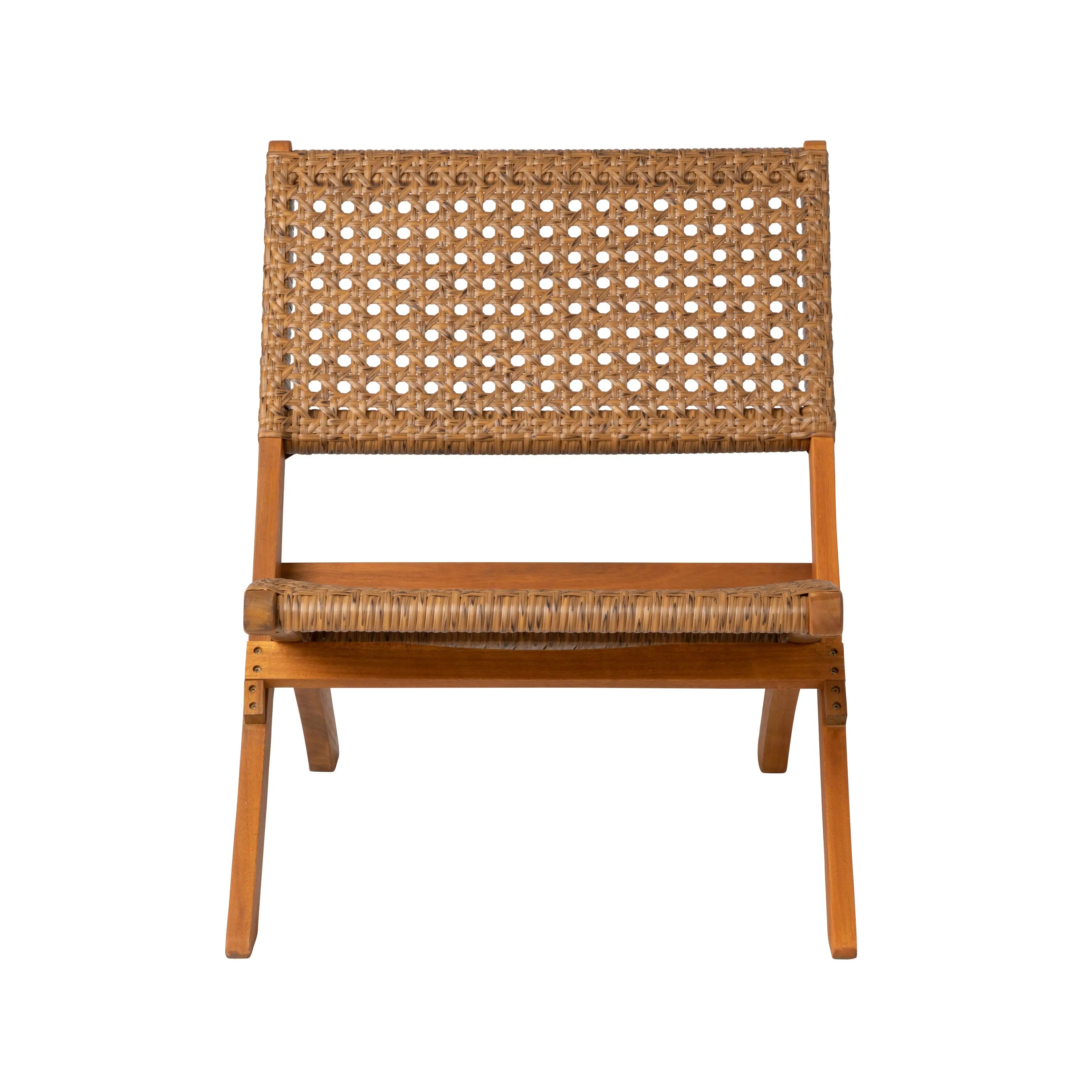 Sava Outdoor Folding Chair with All Weather Wicker Weave