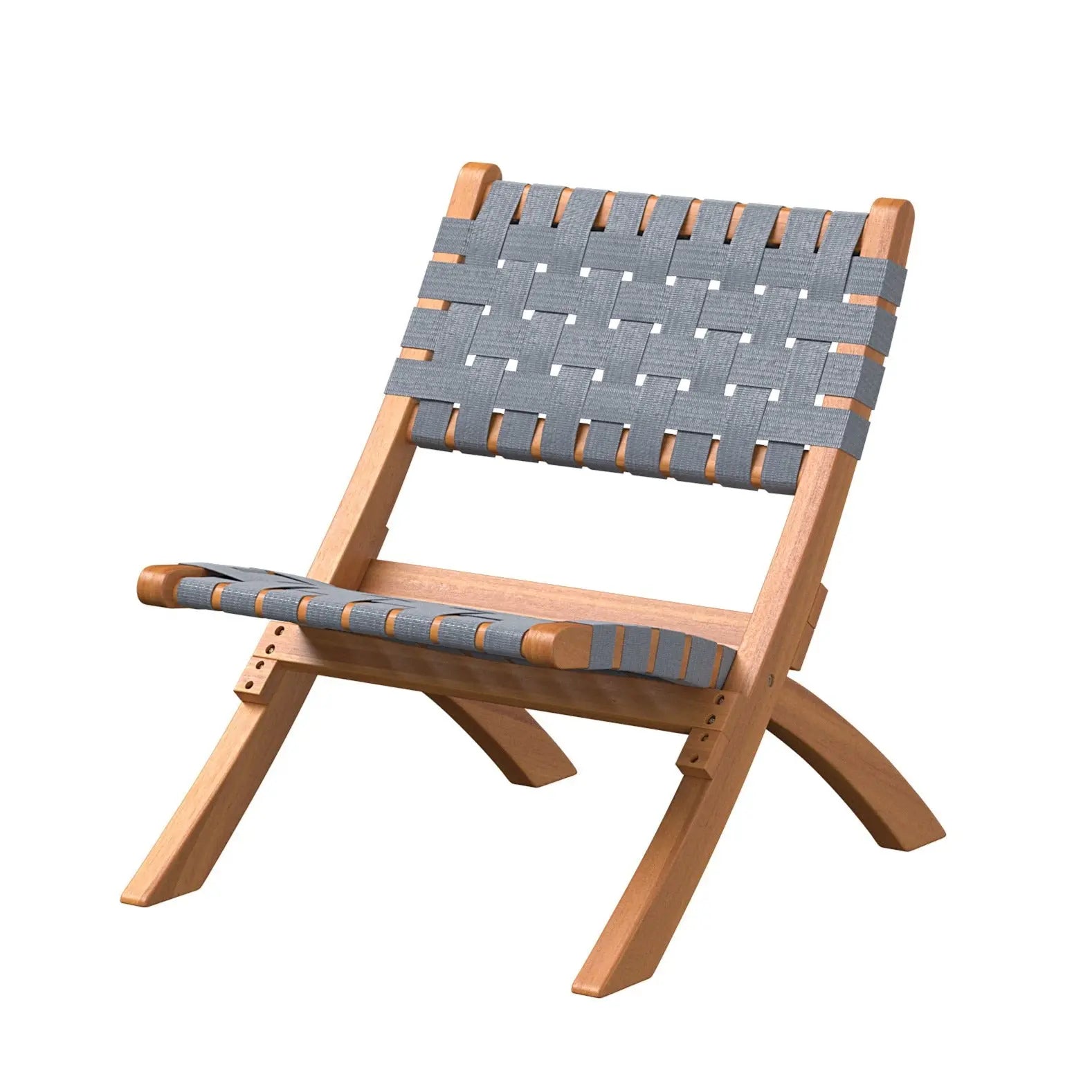 Sava Folding Outdoor Chair, Gray