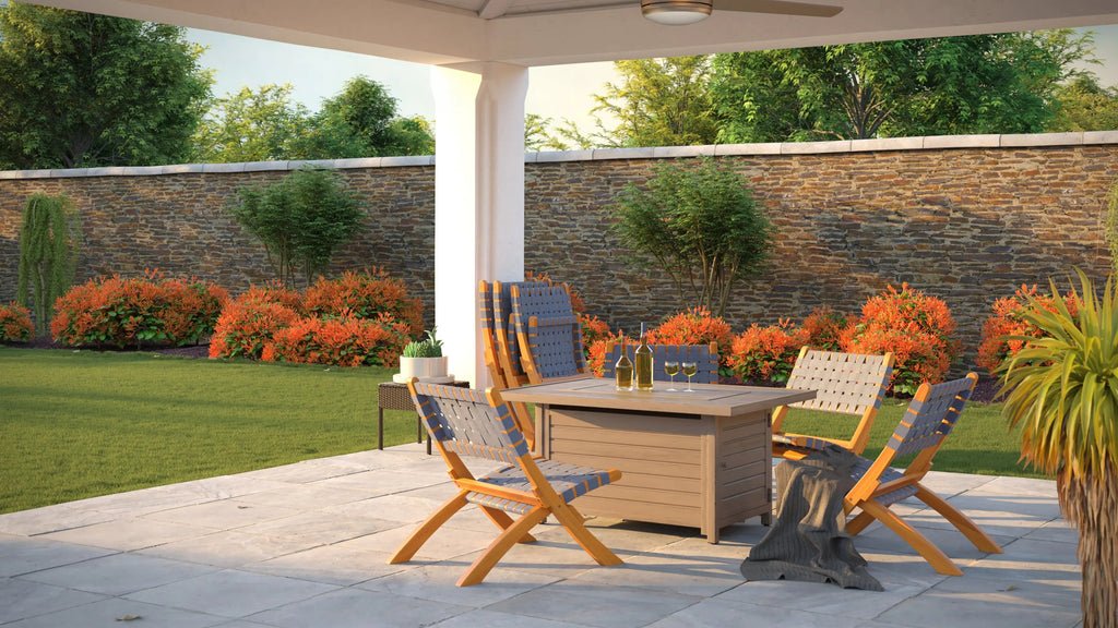 Sava Folding Outdoor Chair, Gray