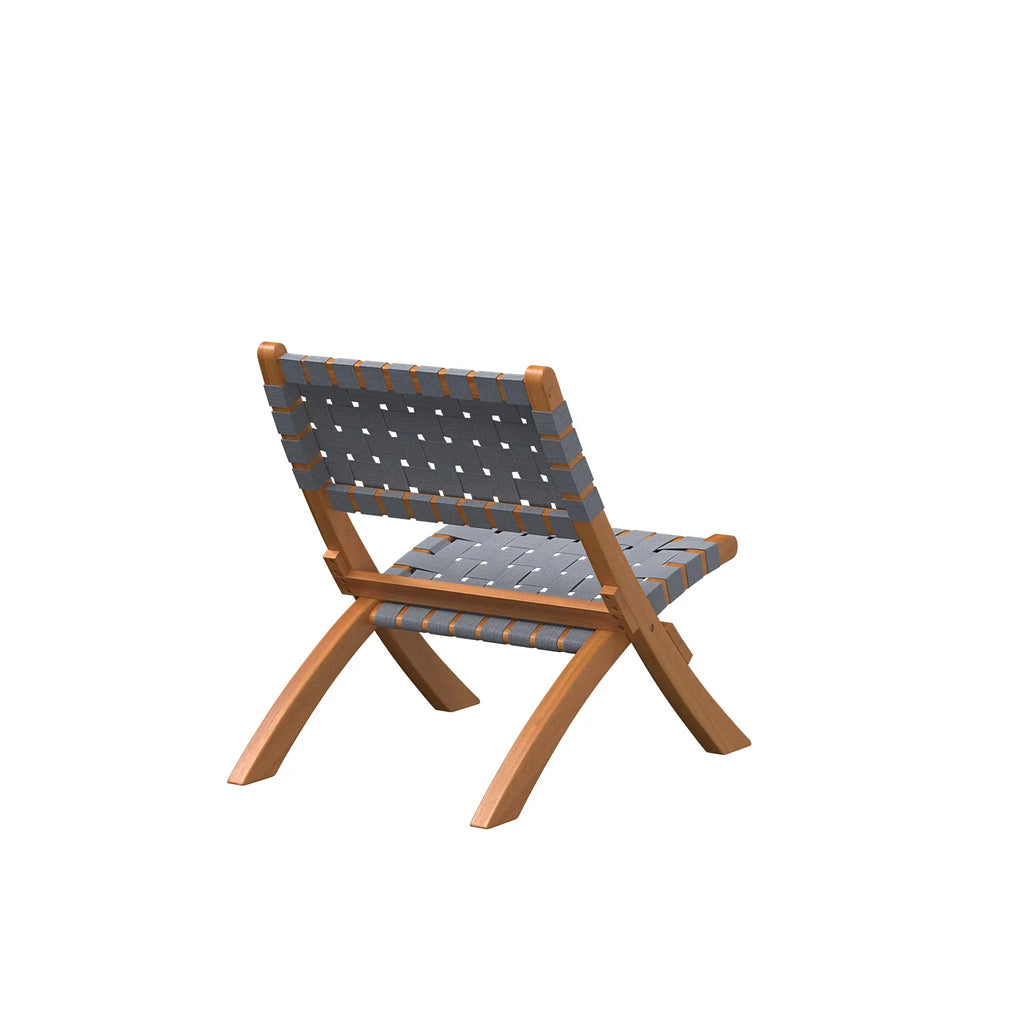Sava Folding Outdoor Chair, Gray