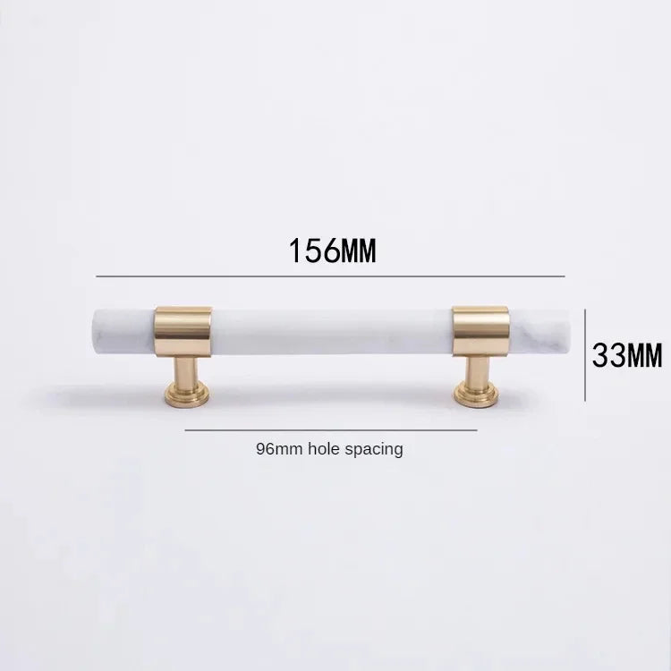 Marble & Brass Cabinet Pulls and Knobs