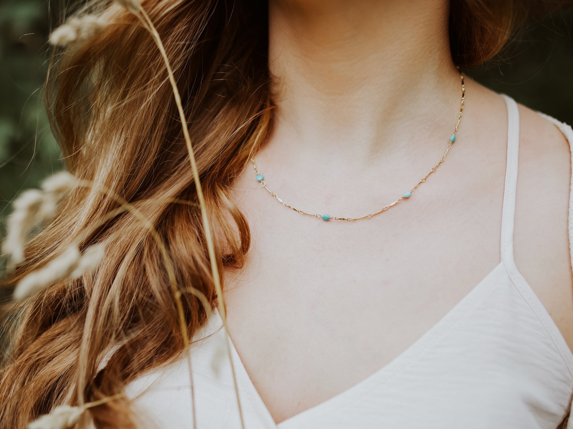 Scalloped Turquoise Choker