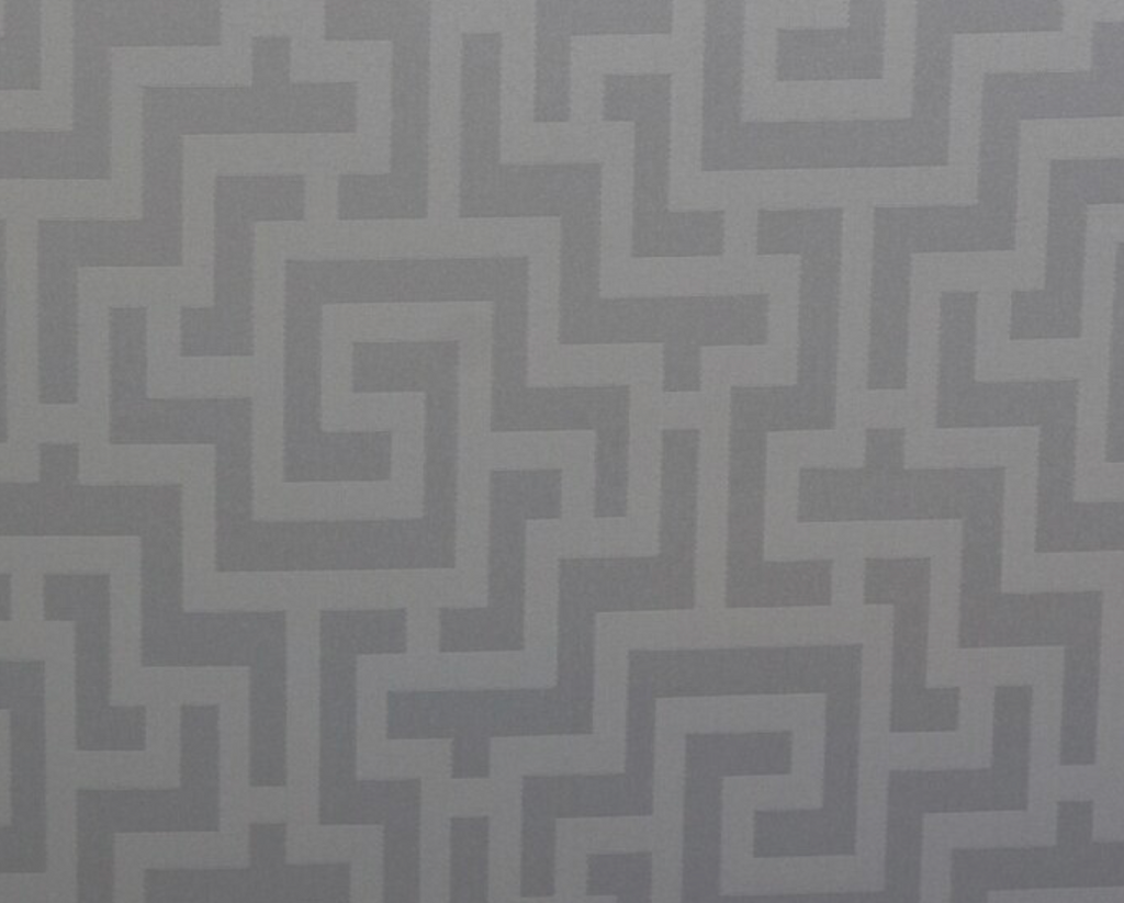 Greek Key Pillow Cover in Silver