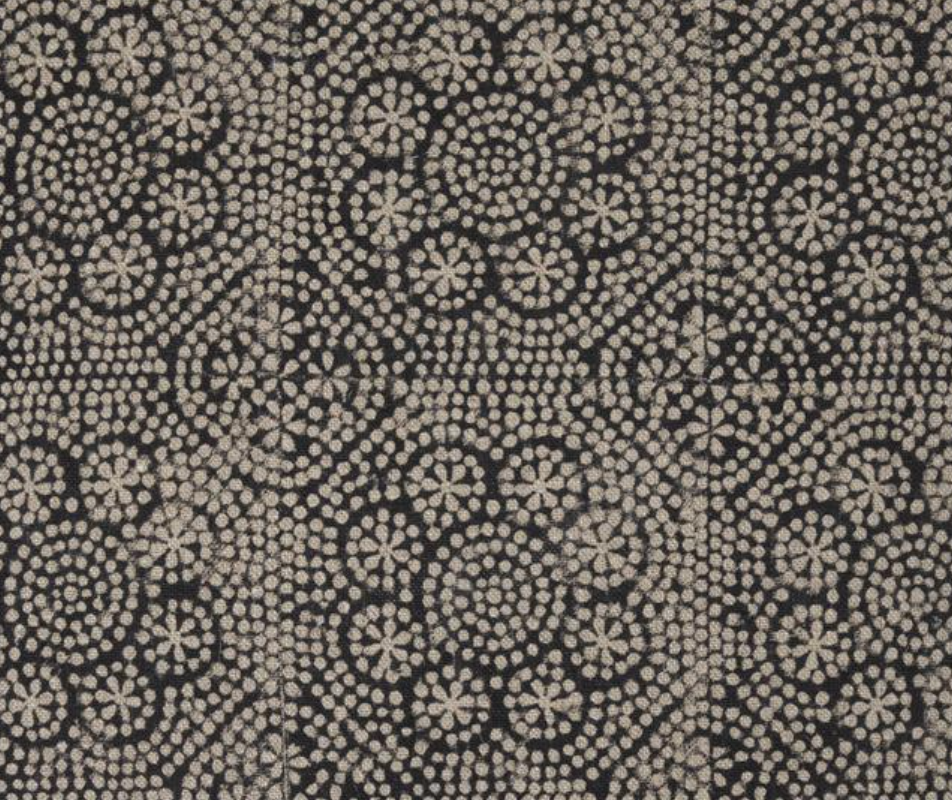 Floral Pillow Cover in Noir