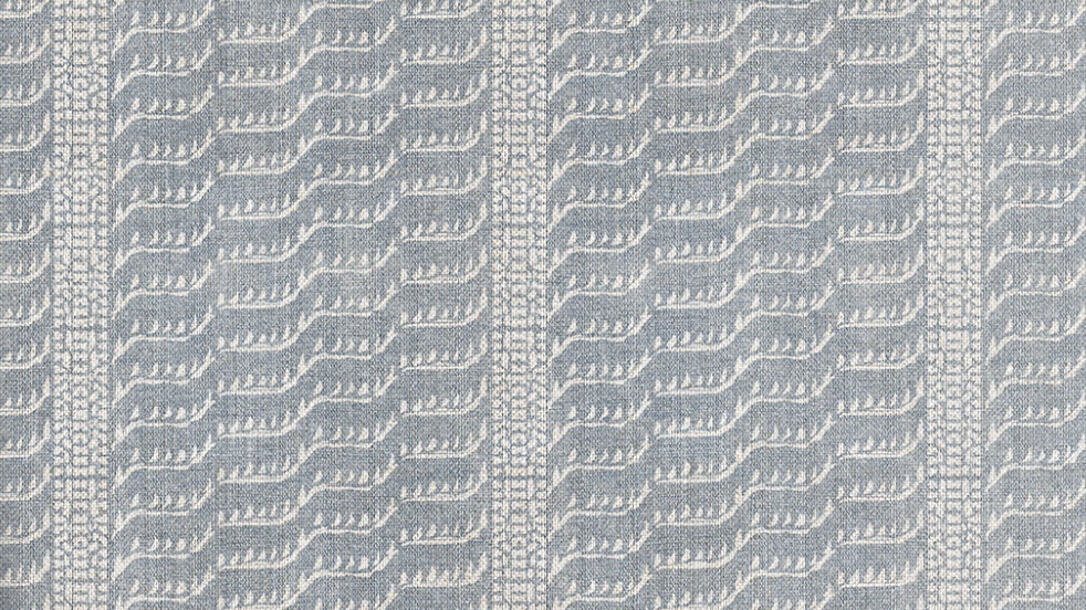 Pilar Pillow Cover in Bluebell, Susan Connor Textiles