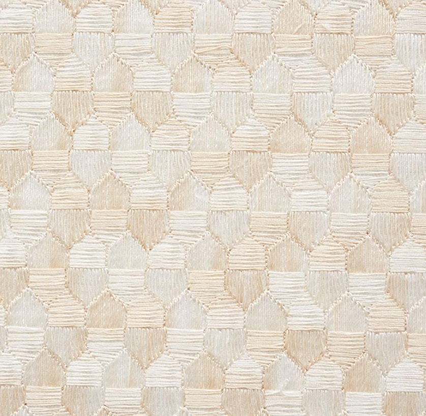 Ivins Woven Pillow Cover in Ivory, Schumacher Textiles