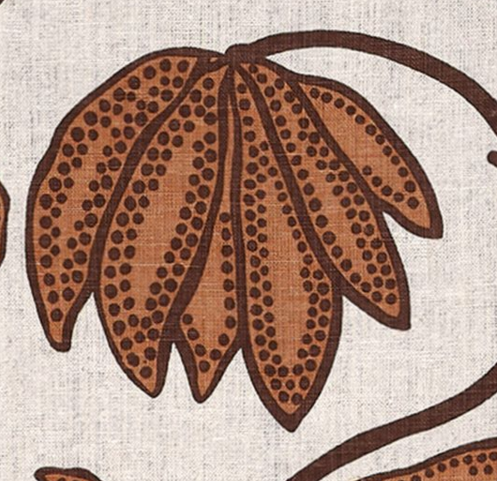 Desert Floral Pillow Cover in Ochre, Thibaut Pillows