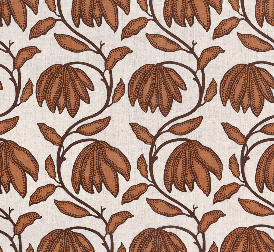 Desert Floral Pillow Cover in Ochre, Thibaut Pillows