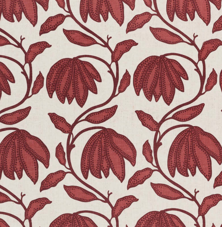 Desert Floral Pillow Cover in Sunbaked Red, Thibaut Pillows