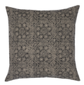 Floral Pillow Cover in Noir