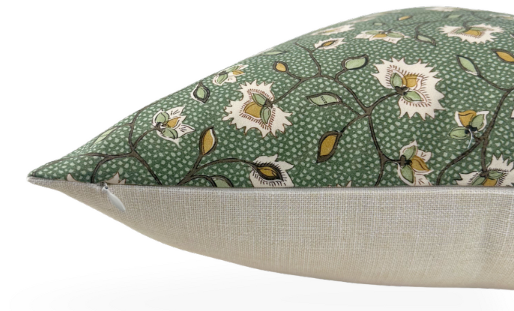 Chelsea Pillow Cover in Emerald, Thibaut Pillows