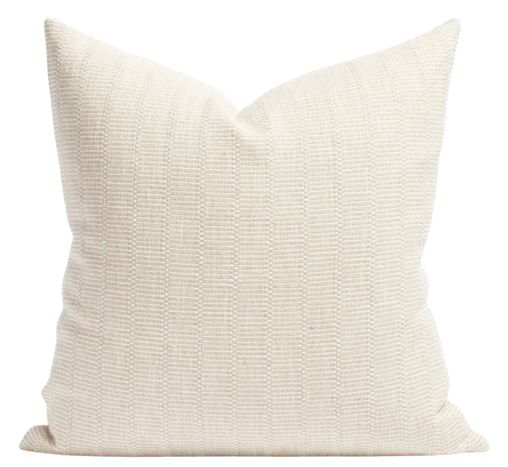 Horizon Striped Pillow Cover in Natural