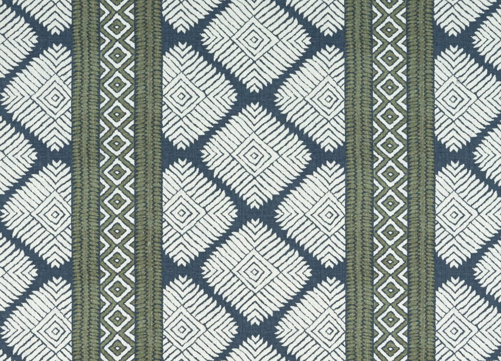 Austin Pillow Cover in Bluestone + Green, Thibaut Pillows