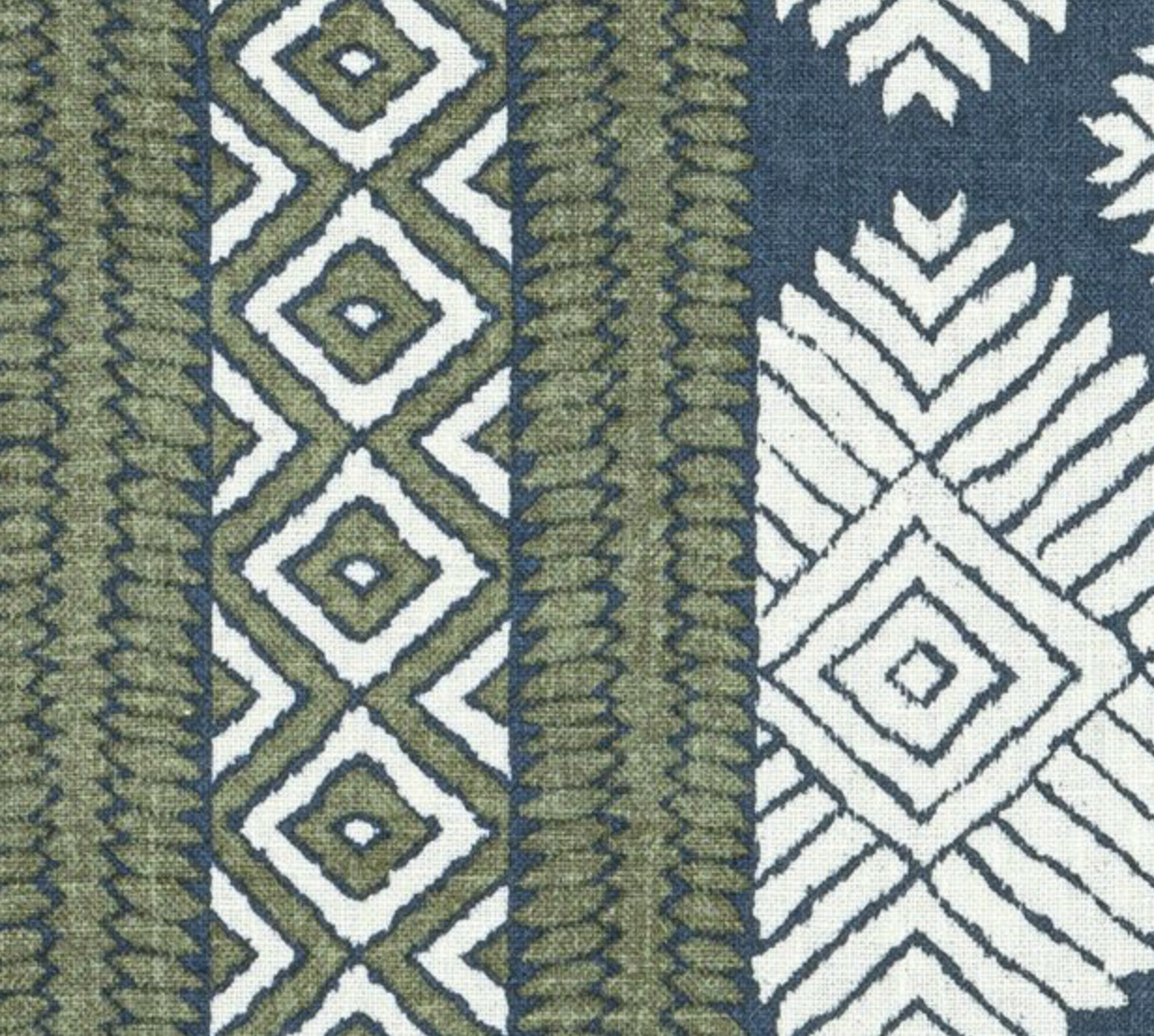 Austin Pillow Cover in Bluestone + Green, Thibaut Pillows