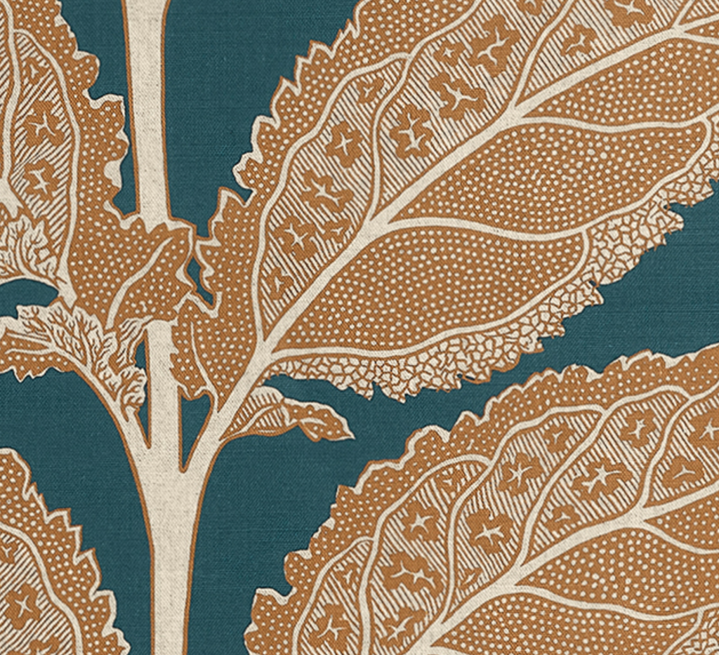 Lacinato Pillow Cover in Ochre + Mineral, Thibaut Pillows