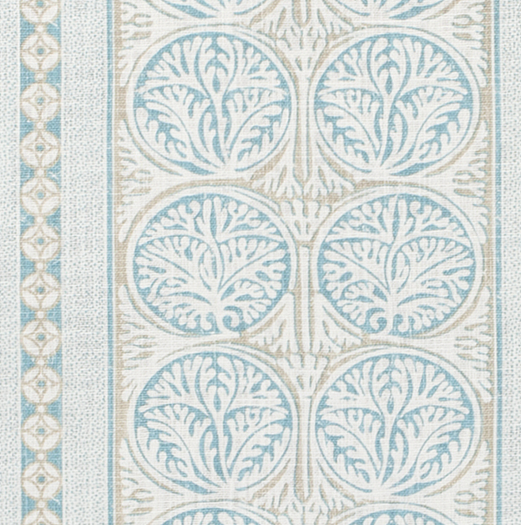 Fair Isle Pillow Cover in Aqua, Thibaut Pillows
