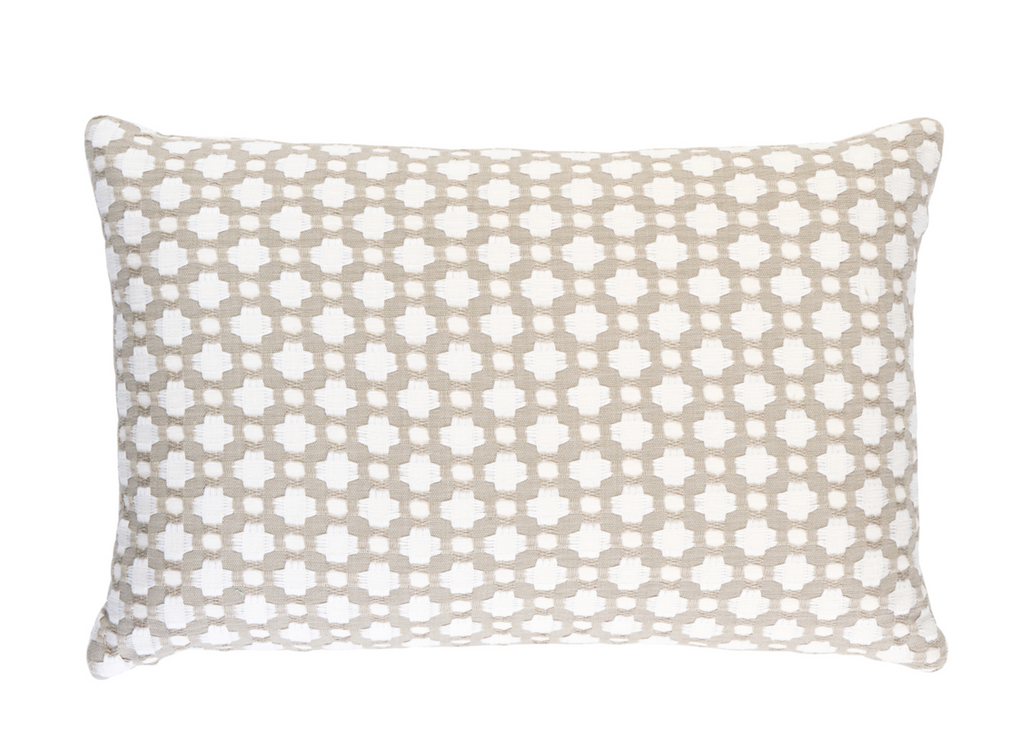 Betwixt Pillow Cover in Stone, Schumacher Textiles