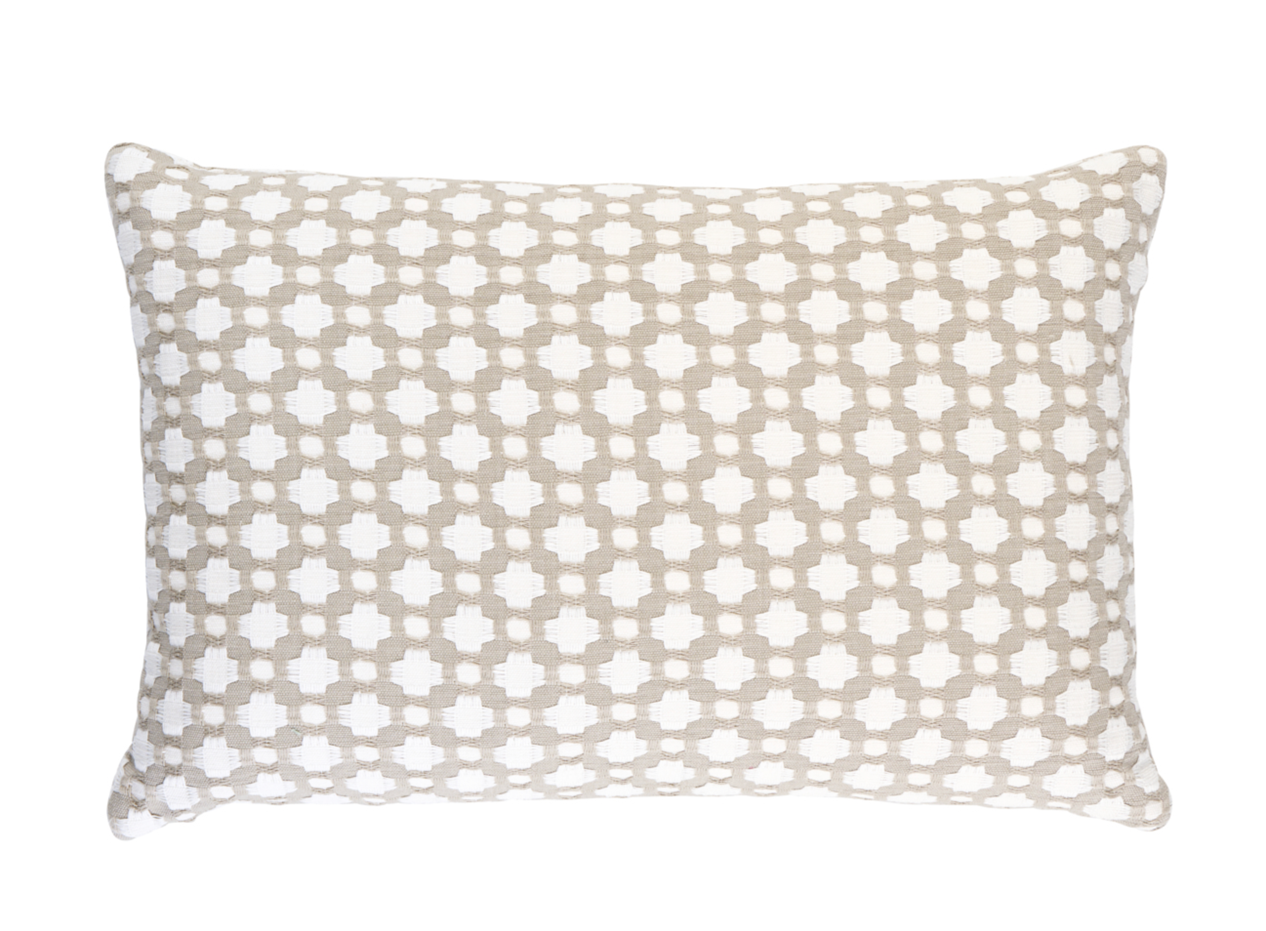 Betwixt Pillow Cover in Stone, Schumacher Textiles