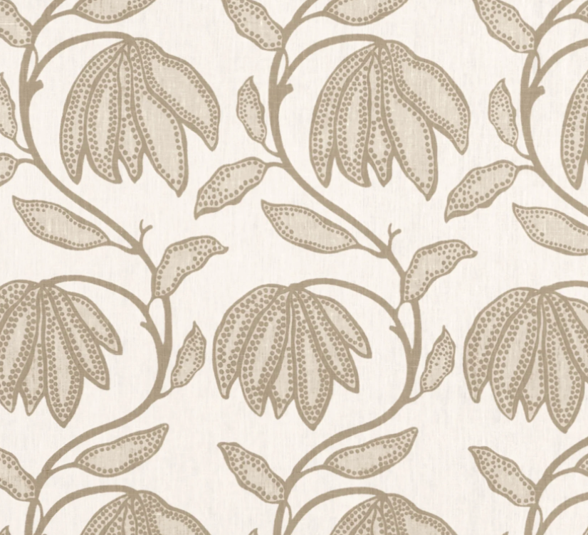 Desert Floral Pillow Cover in Birch Natural, Thibaut Pillows