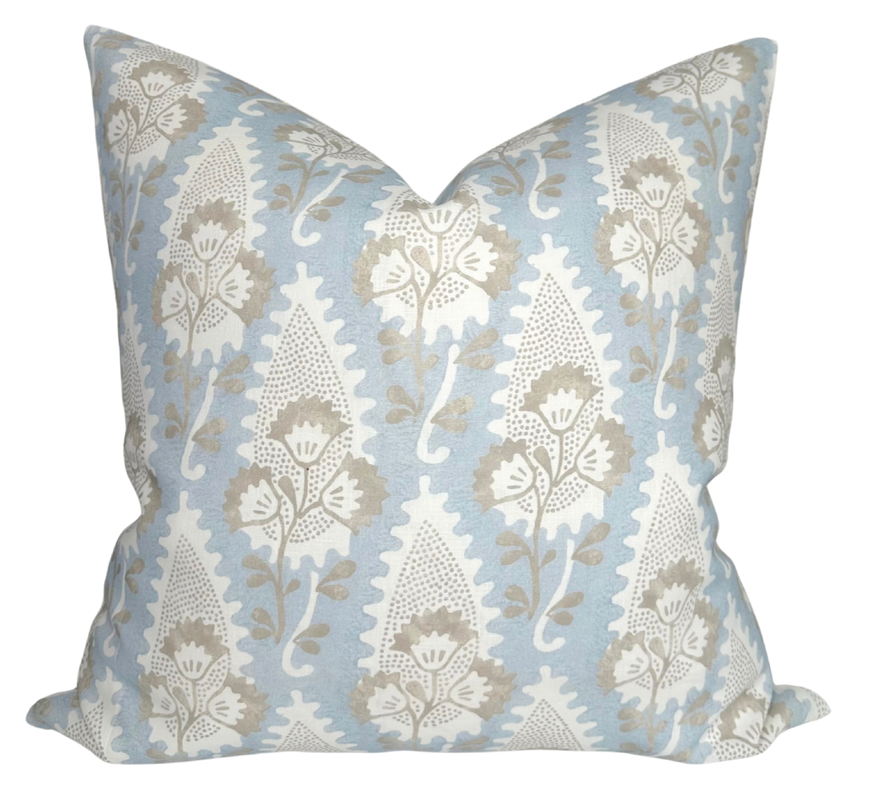 Cornwall Floral Pillow Cover in Spa Blue, Thibaut Pillows