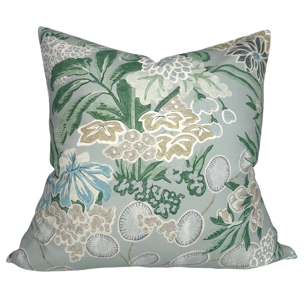 Meadow Floral Pillow Cover in Sage, Thibaut Pillows