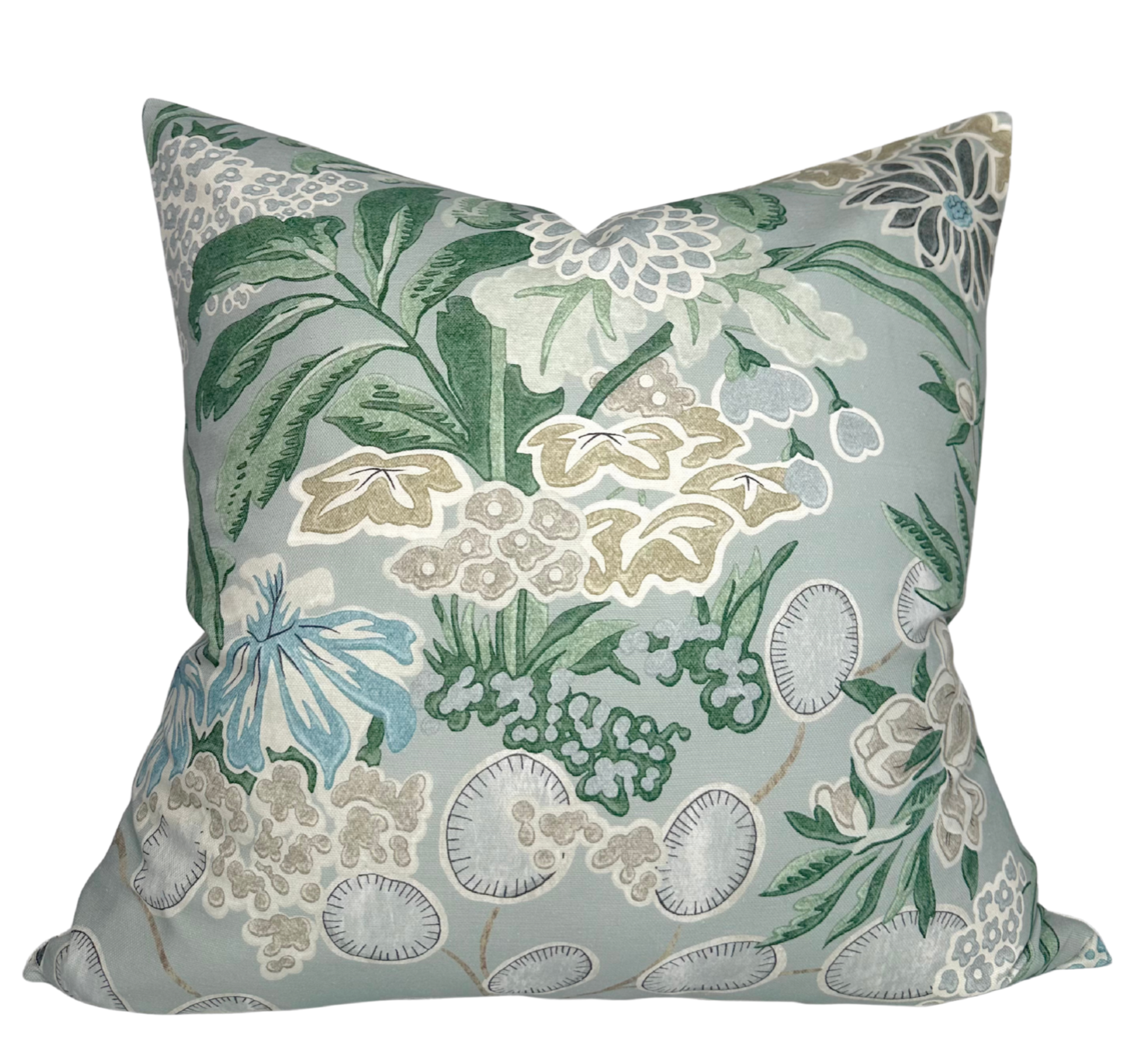 Meadow Floral Pillow Cover in Sage, Thibaut Pillows