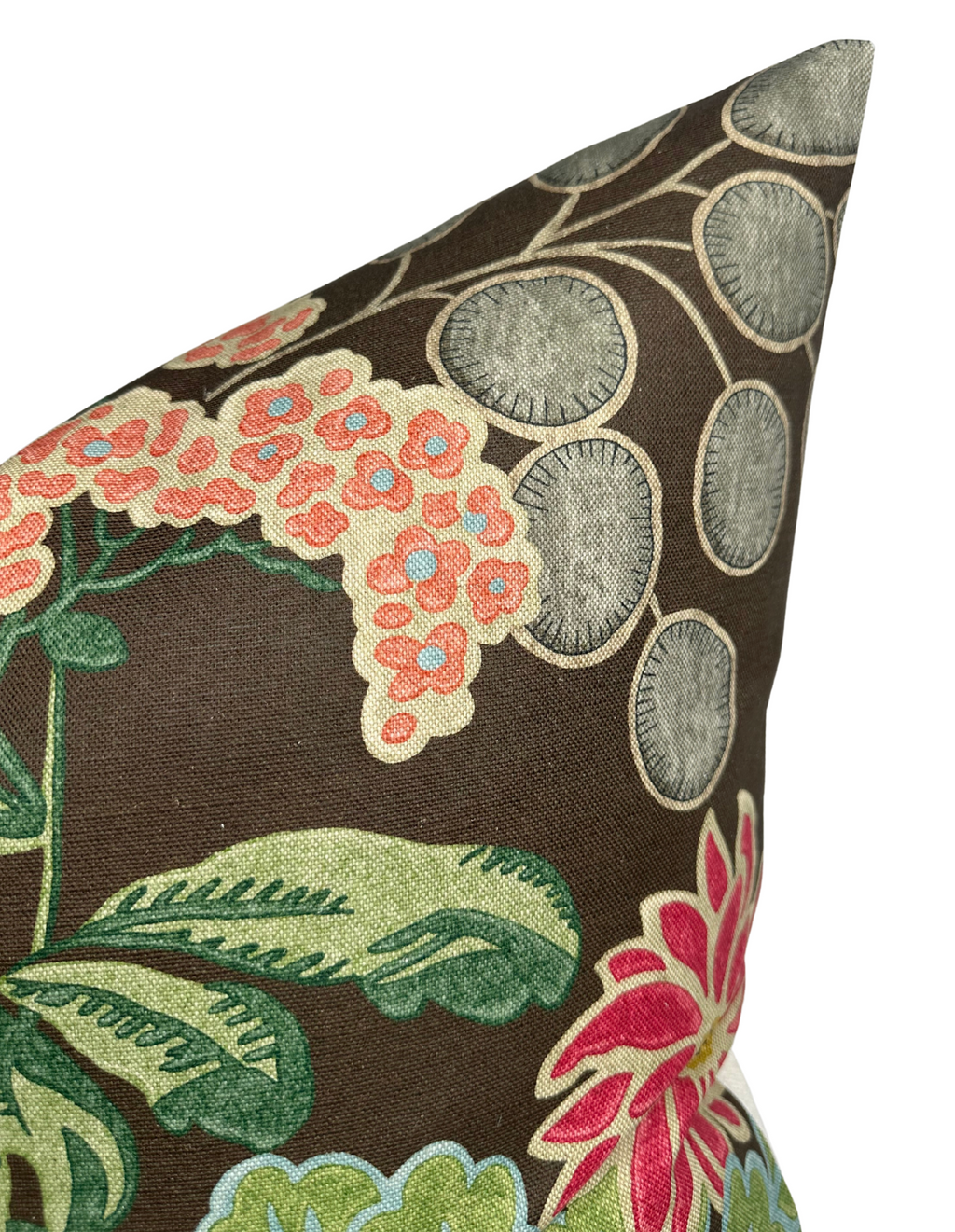 Meadow Floral Pillow Cover in Brown, Thibaut Pillows