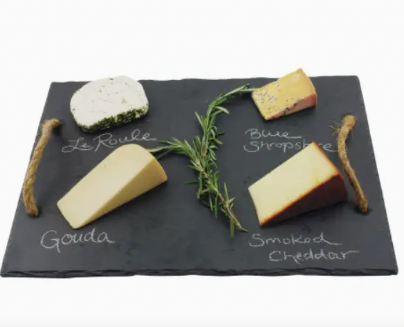 Slate Cheese Board w/ Hemp Handle