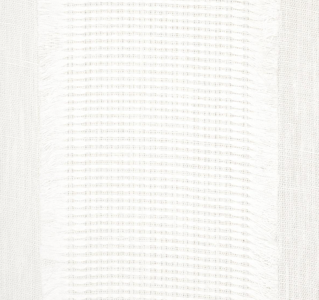 Tulum Casement Embroidered Pillow Cover in Ivory, Schumacher Textiles