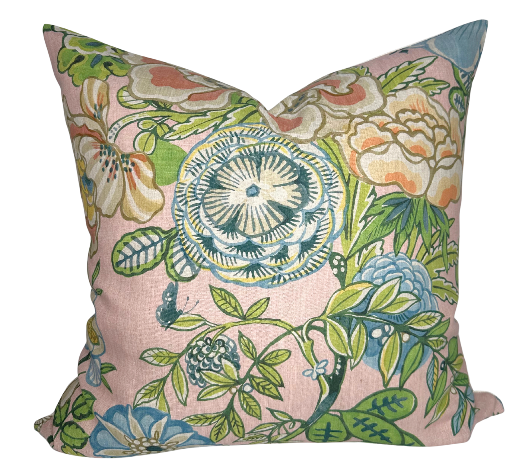 Peony Garden Floral Pillow Cover in Blush, Thibaut Pillows