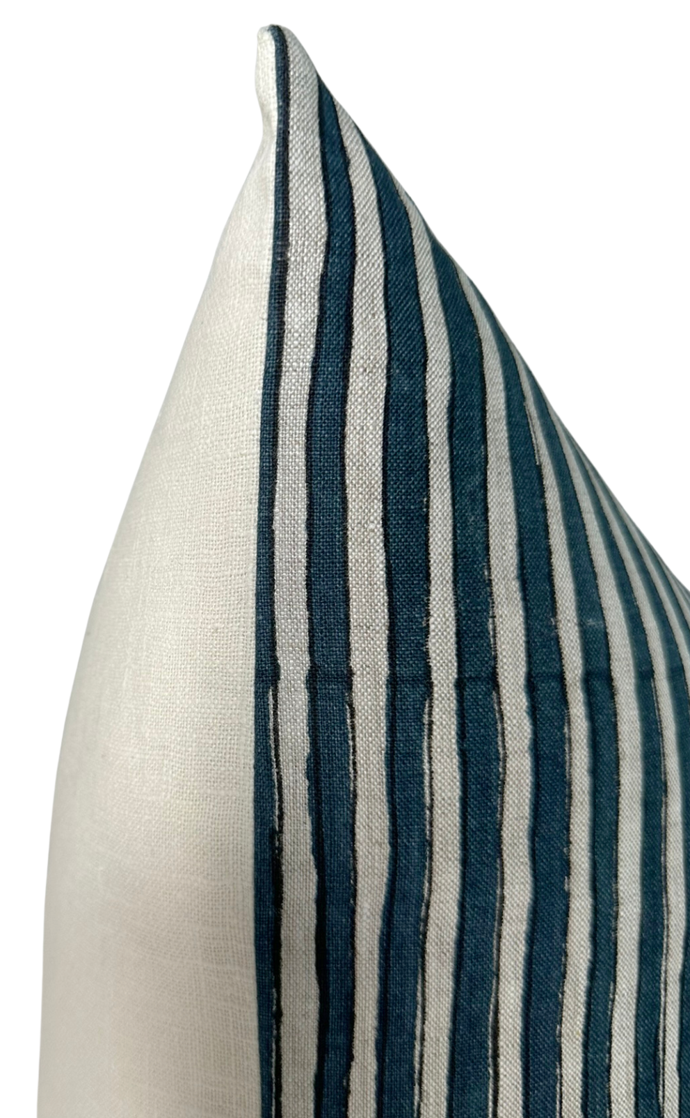 Ticking Pillow Cover in Indian Teal, Walter G Textiles
