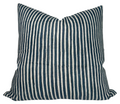 Ticking Pillow Cover in Indian Teal, Walter G Textiles
