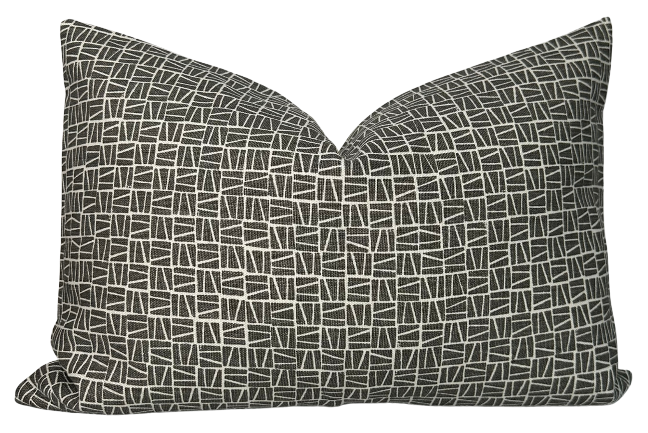 Camber Pillow Cover in Charcoal, Lindsay Alker Textiles