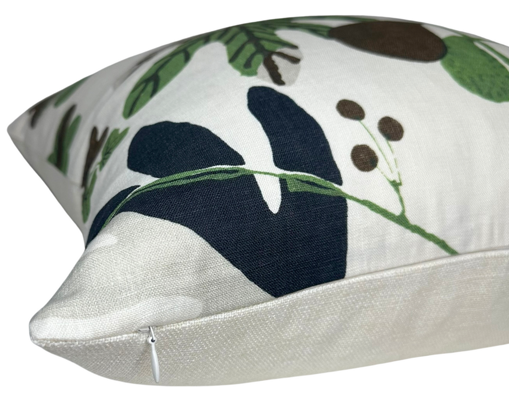 Matisse Leaf Pillow Cover in Green, Thibaut Pillows