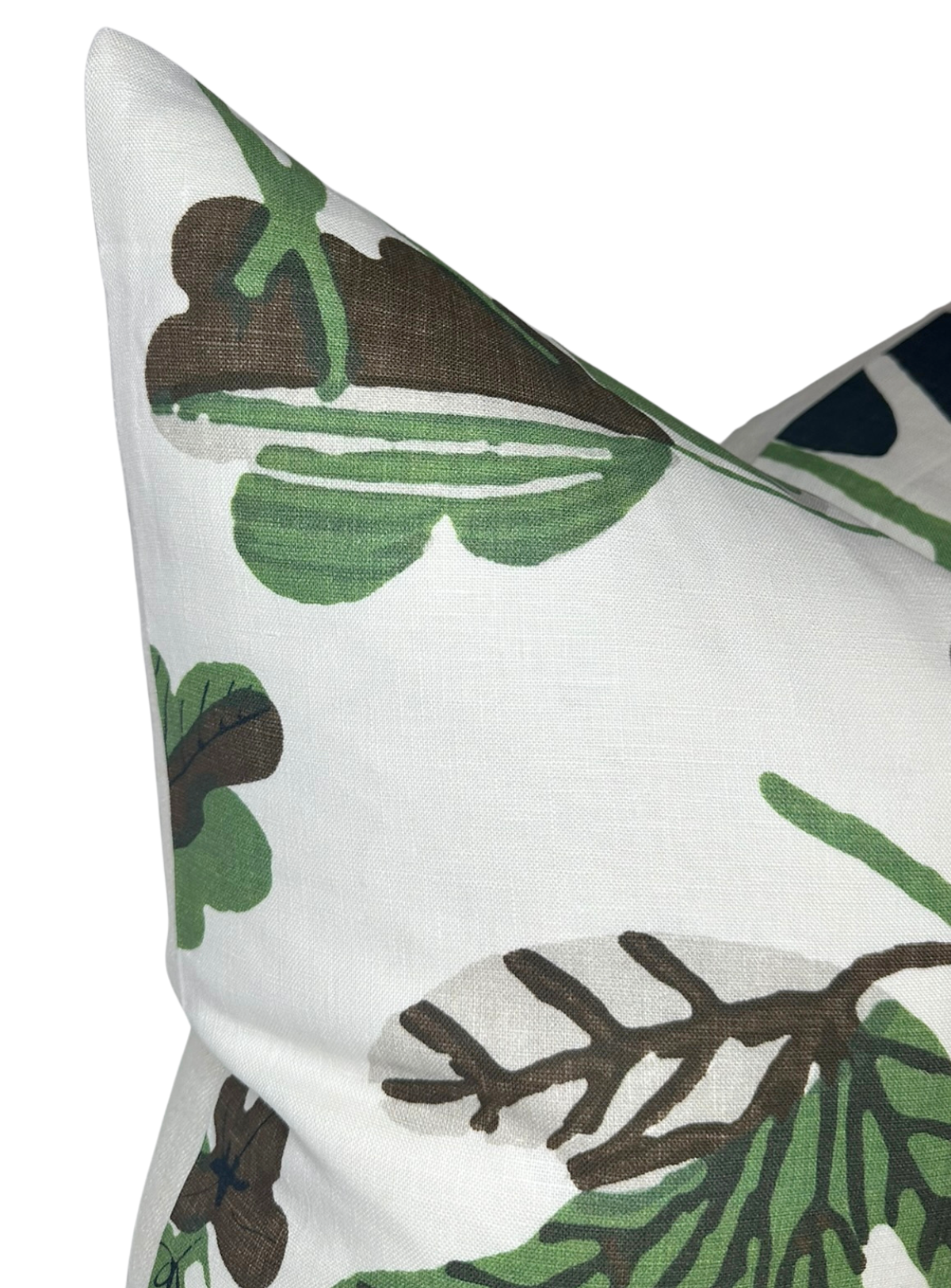 Matisse Leaf Pillow Cover in Green, Thibaut Pillows