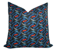 Twine Pillow Cover in Indigo/Red