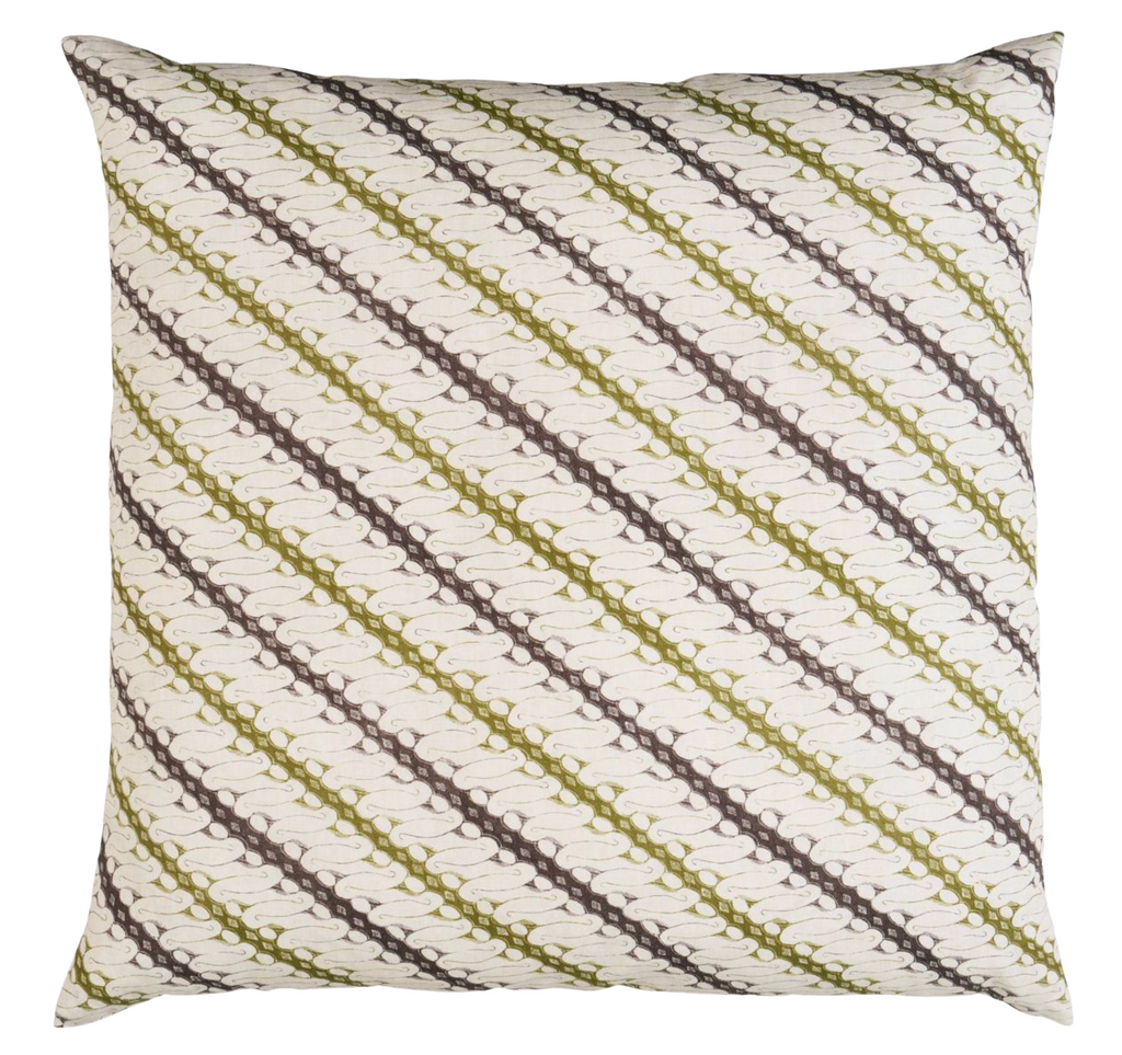 Ronnie Pillow Cover in Green, Schumacher Textiles