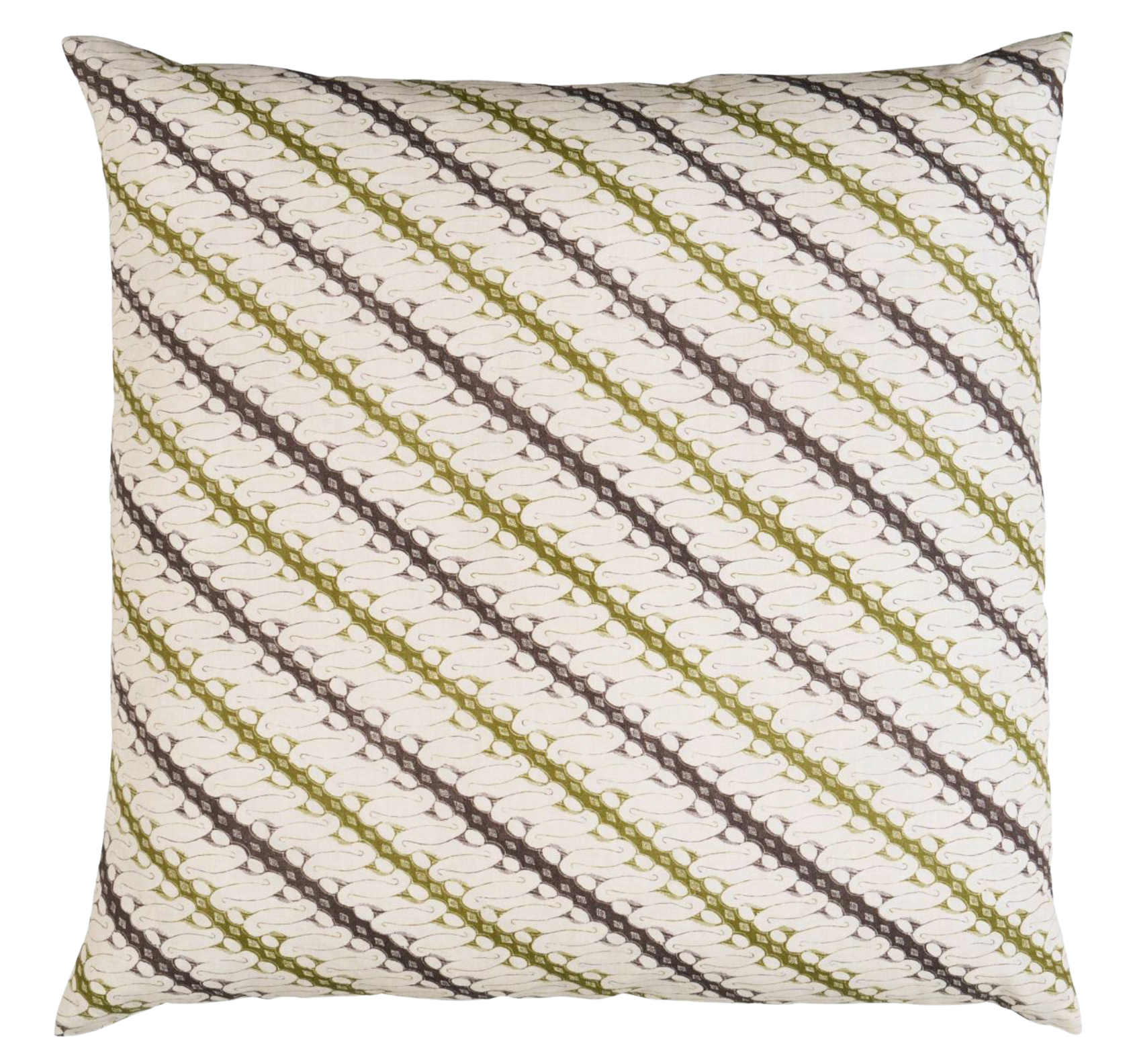 Ronnie Pillow Cover in Green, Schumacher Textiles