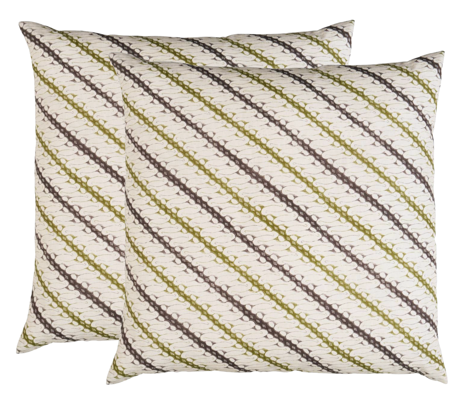 Ronnie Pillow Cover in Green, Schumacher Textiles