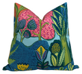 Albero Pillow Cover in Blue, Thibaut Pillows