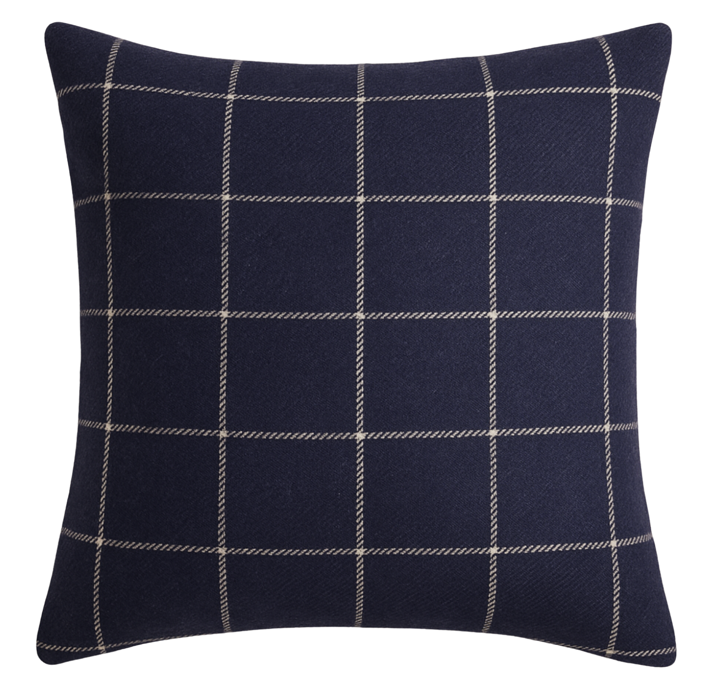 Bancroft Wool Pillow Cover in Navy Blue, Schumacher Textiles