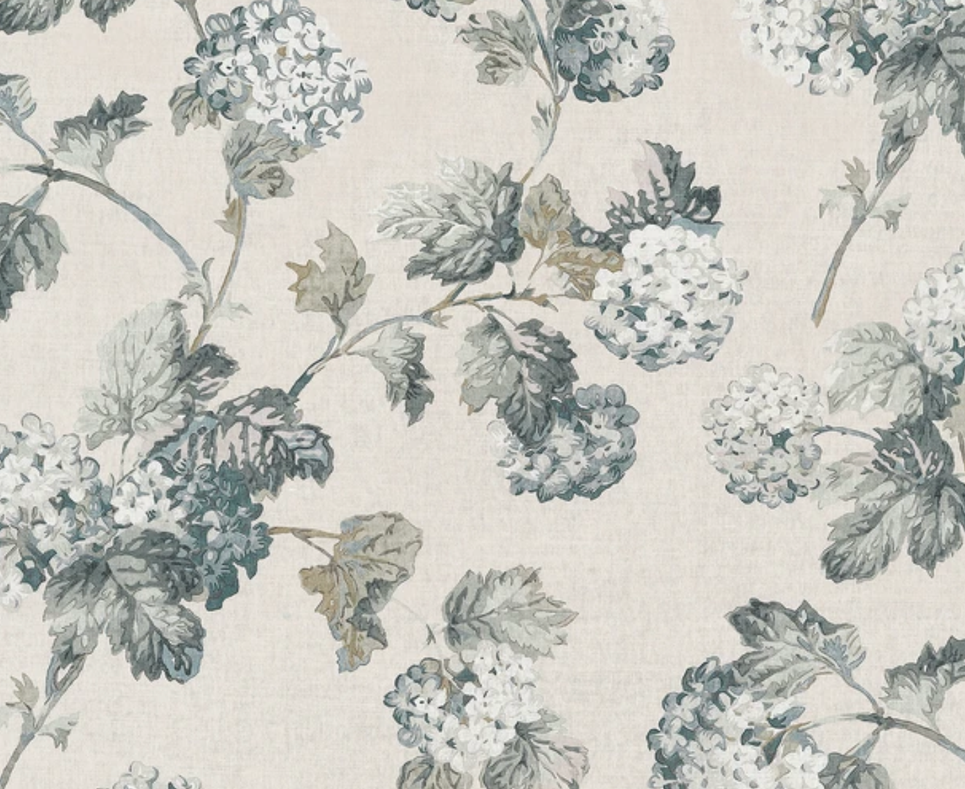 Sussex Hydrangea Pillow Cover in Slate/Blue, Thibaut Pillows