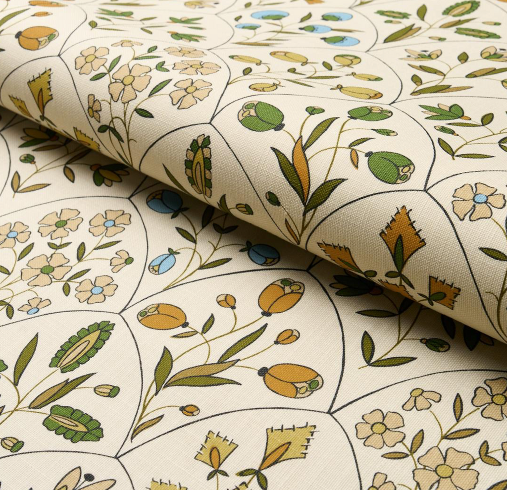 Frances Pillow Cover in Natural, Schumacher Textiles