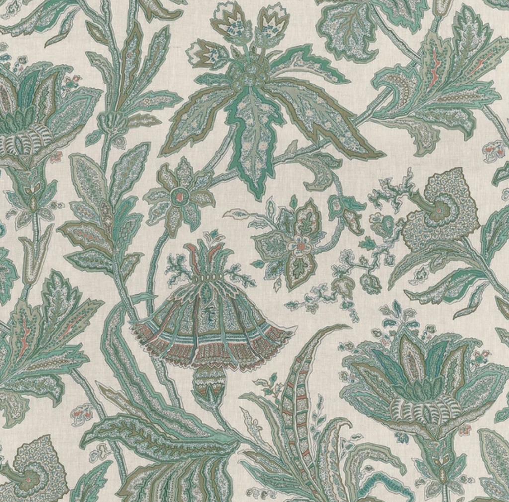 Breckenridge Floral Pillow Cover in Sage, Thibaut Pillows