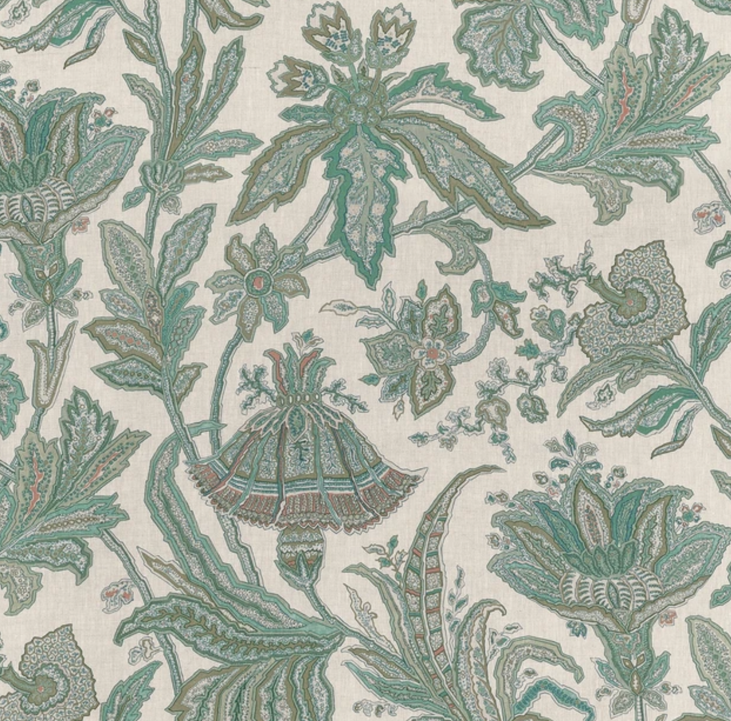 Breckenridge Floral Pillow Cover in Sage, Thibaut Pillows