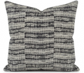 Thalassa Pillow Cover in Charcoal 05, Zak + Fox Textiles