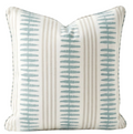 Indo Stripe Pillow Cover in Seaglass, Thibaut Pillows