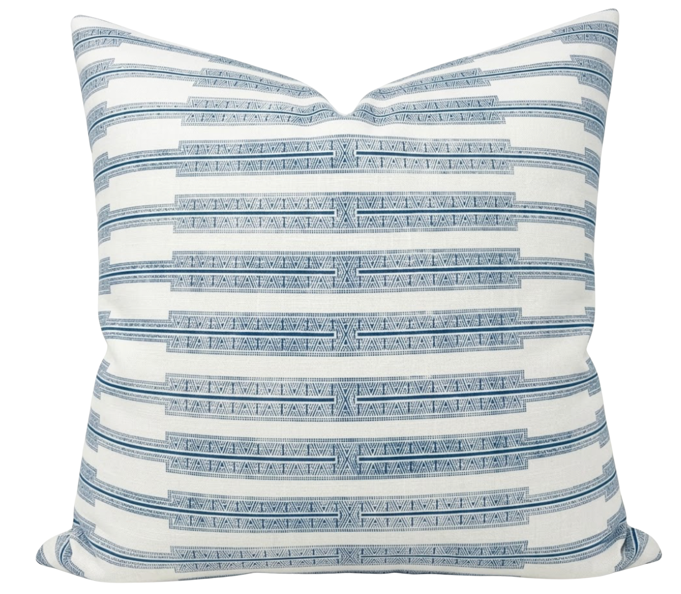 Indro Pillow Cover in Lake on Oyster, Susan Connor Textiles